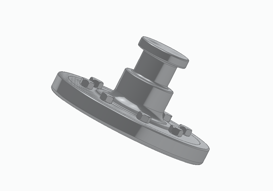 带法兰的转向节主销