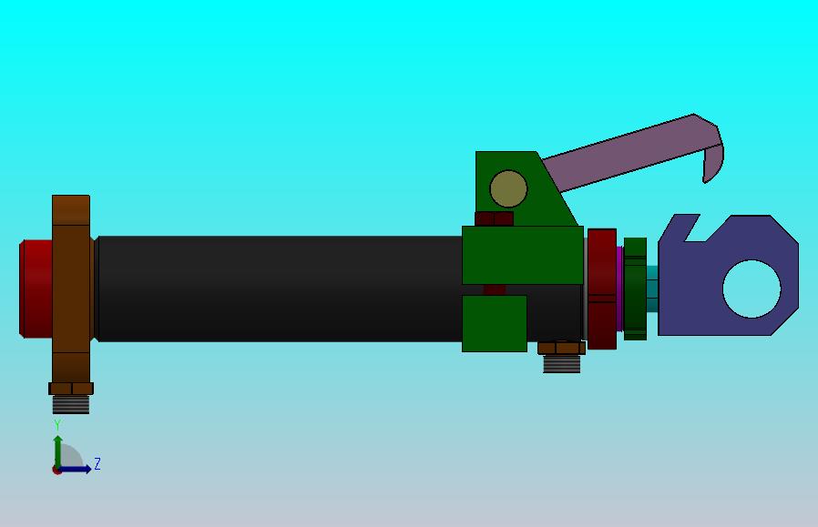 液压缸（带锁）-100x50x400mm-2.snapshot.1