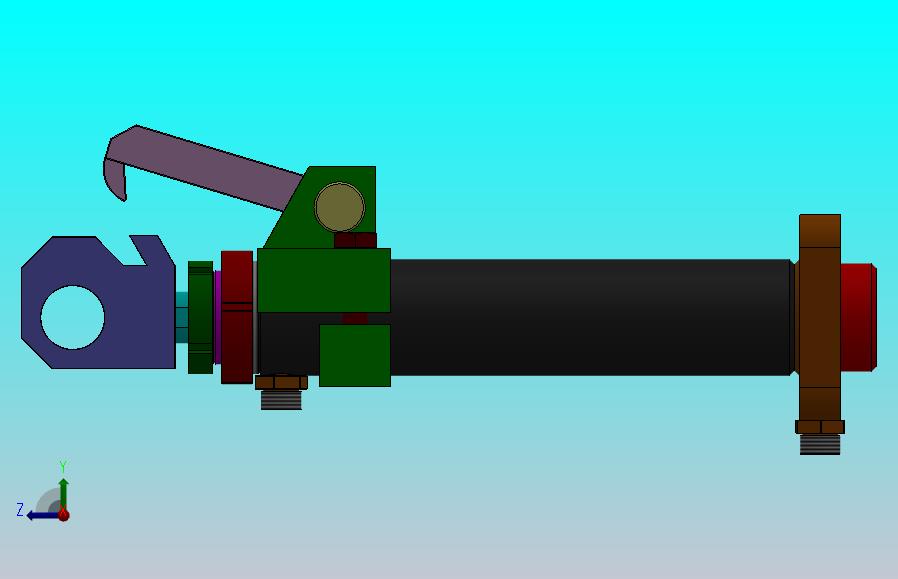 液压缸（带锁）-100x50x400mm-2.snapshot.1