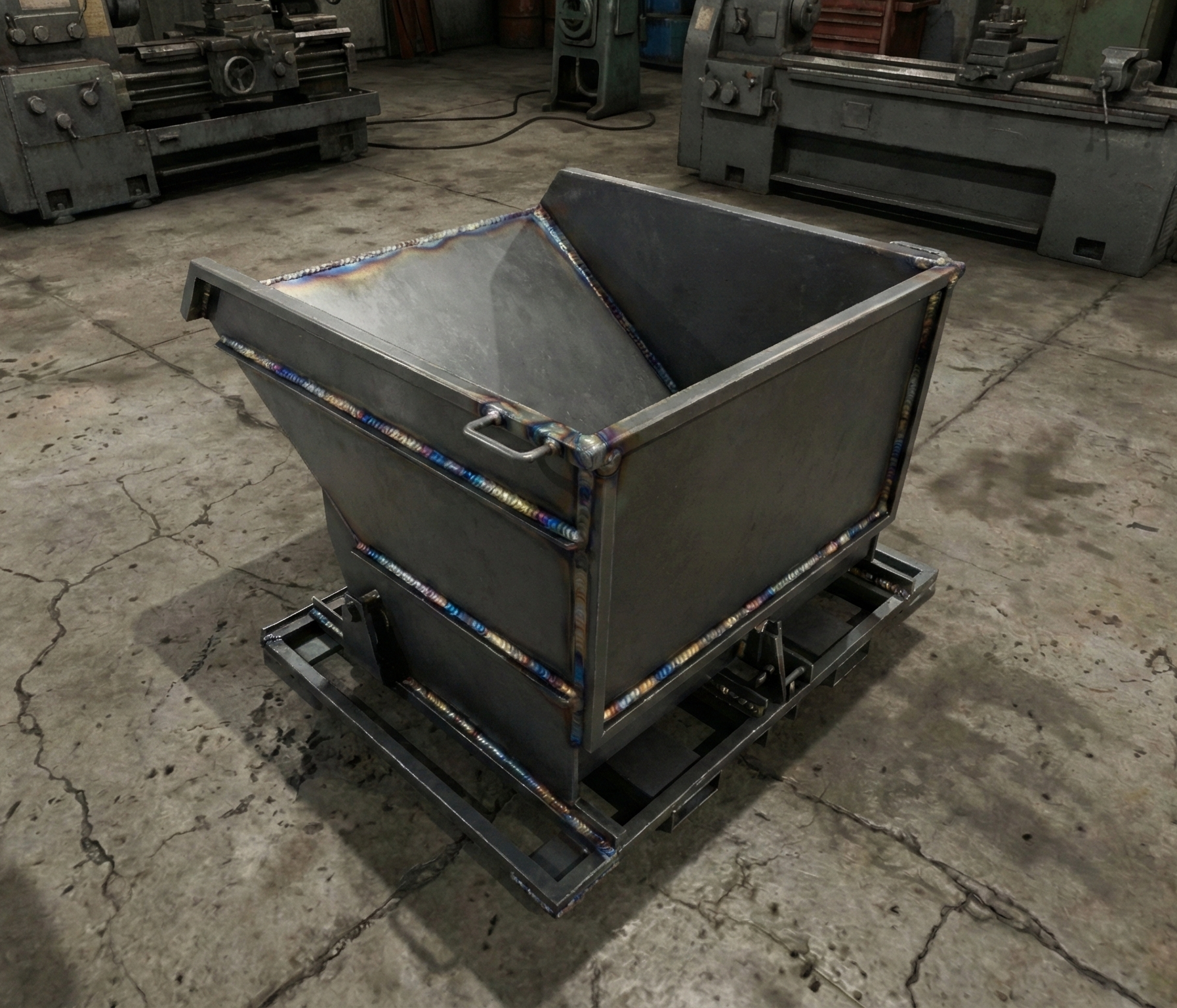 叉车自翻式料斗