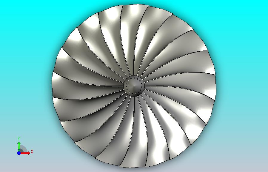 喷气发动机压缩机风扇