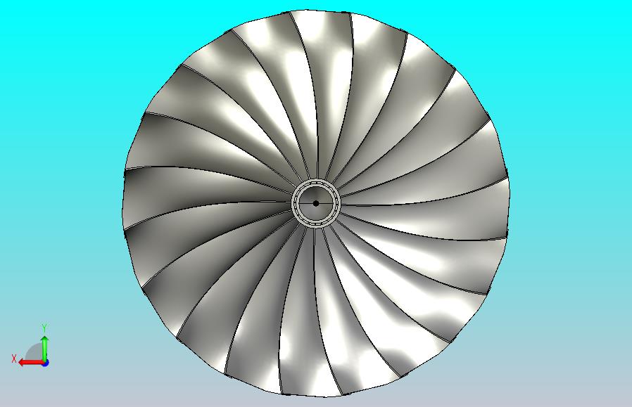 喷气发动机压缩机风扇
