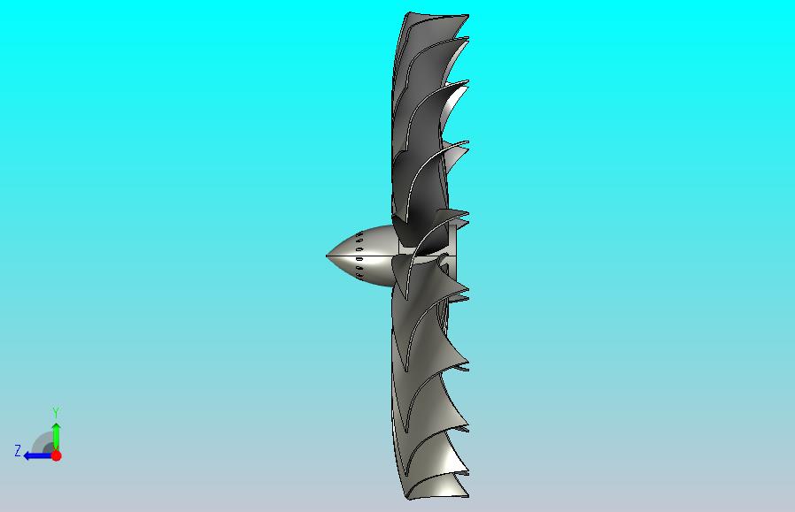 喷气发动机压缩机风扇