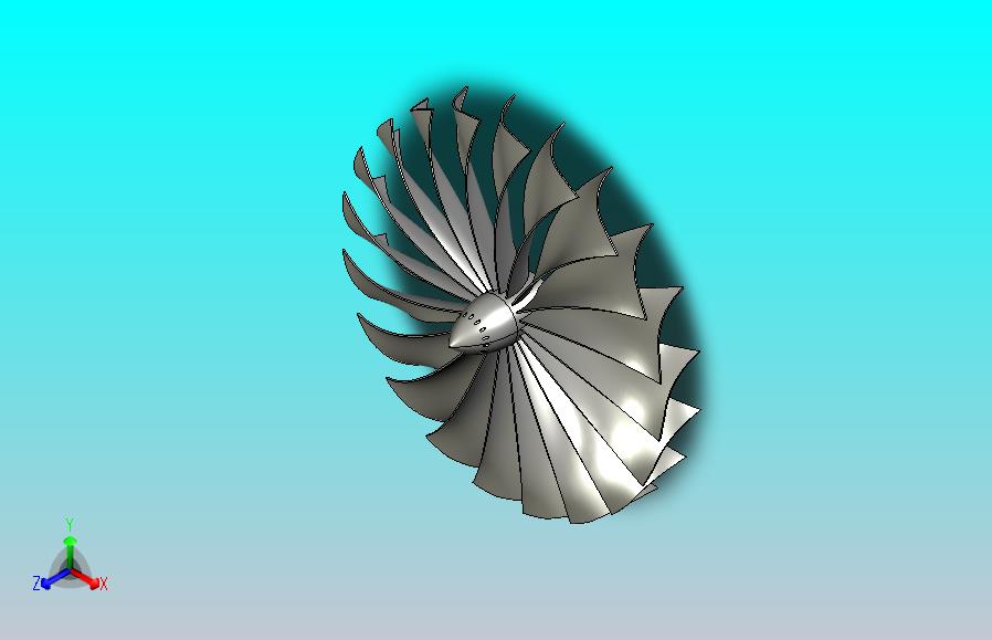 喷气发动机压缩机风扇