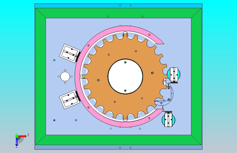 多工位装配旋转转盘设备设计