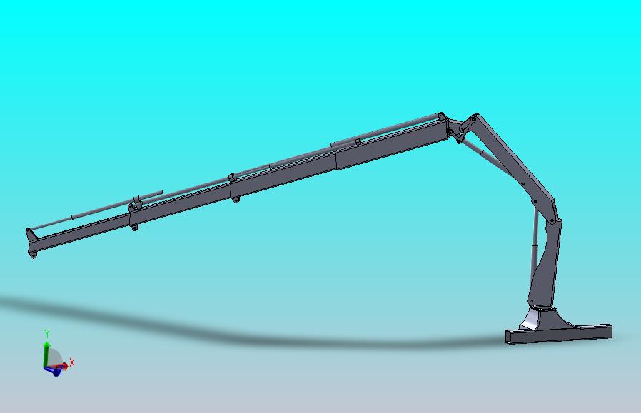 伸缩起重臂模型