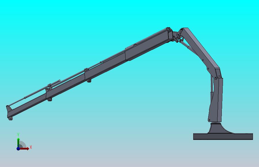 伸缩起重臂模型