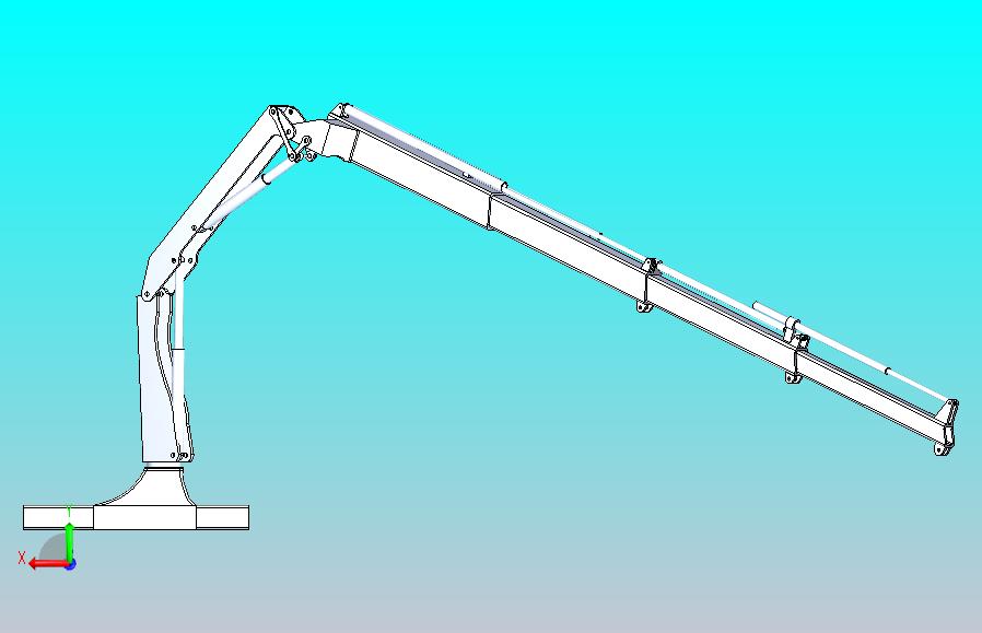 伸缩起重臂模型