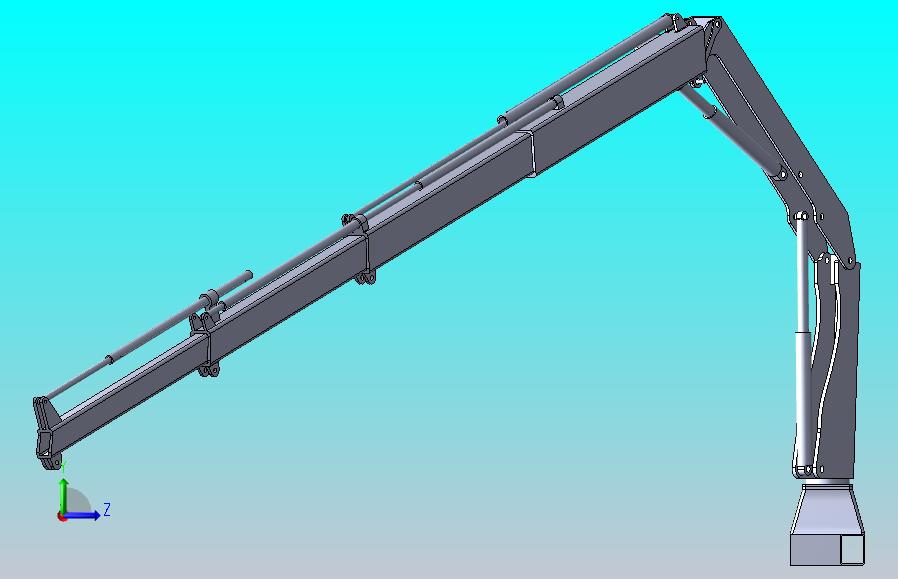 伸缩起重臂模型