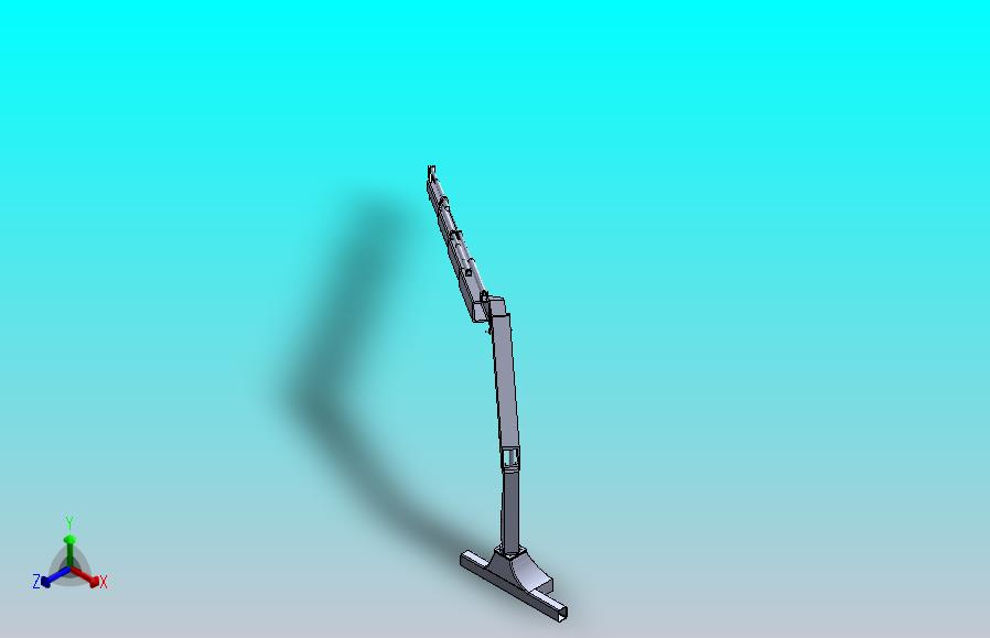 伸缩起重臂模型