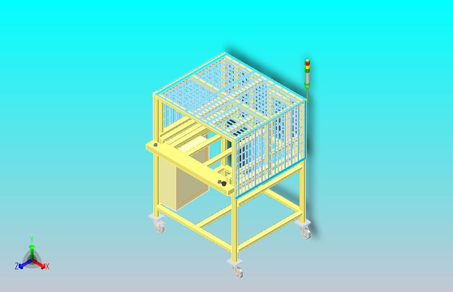 非标装配设备方管外框架设计