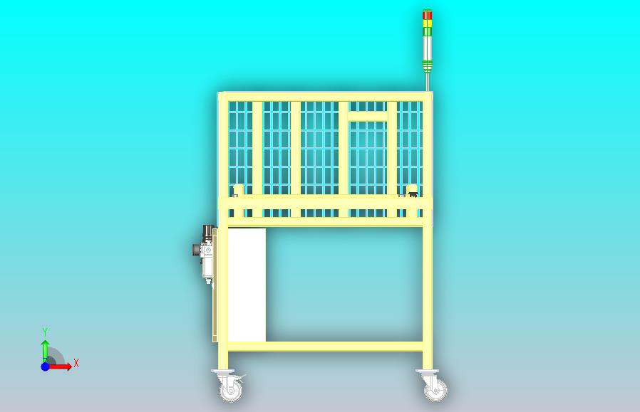 非标装配设备方管外框架设计
