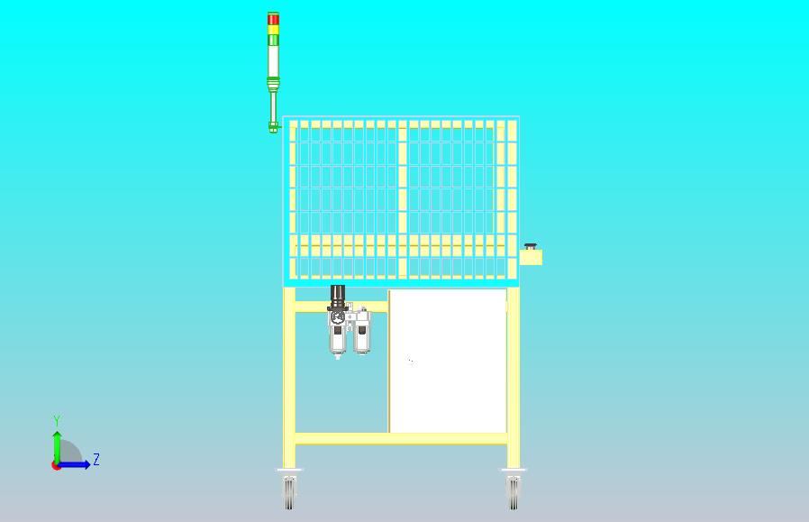 非标装配设备方管外框架设计
