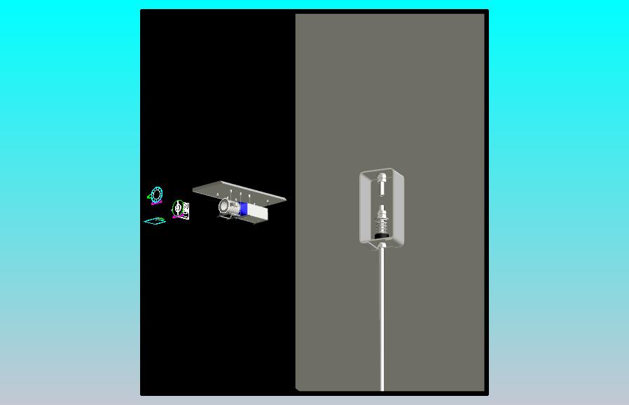 带弹簧的内联风扇