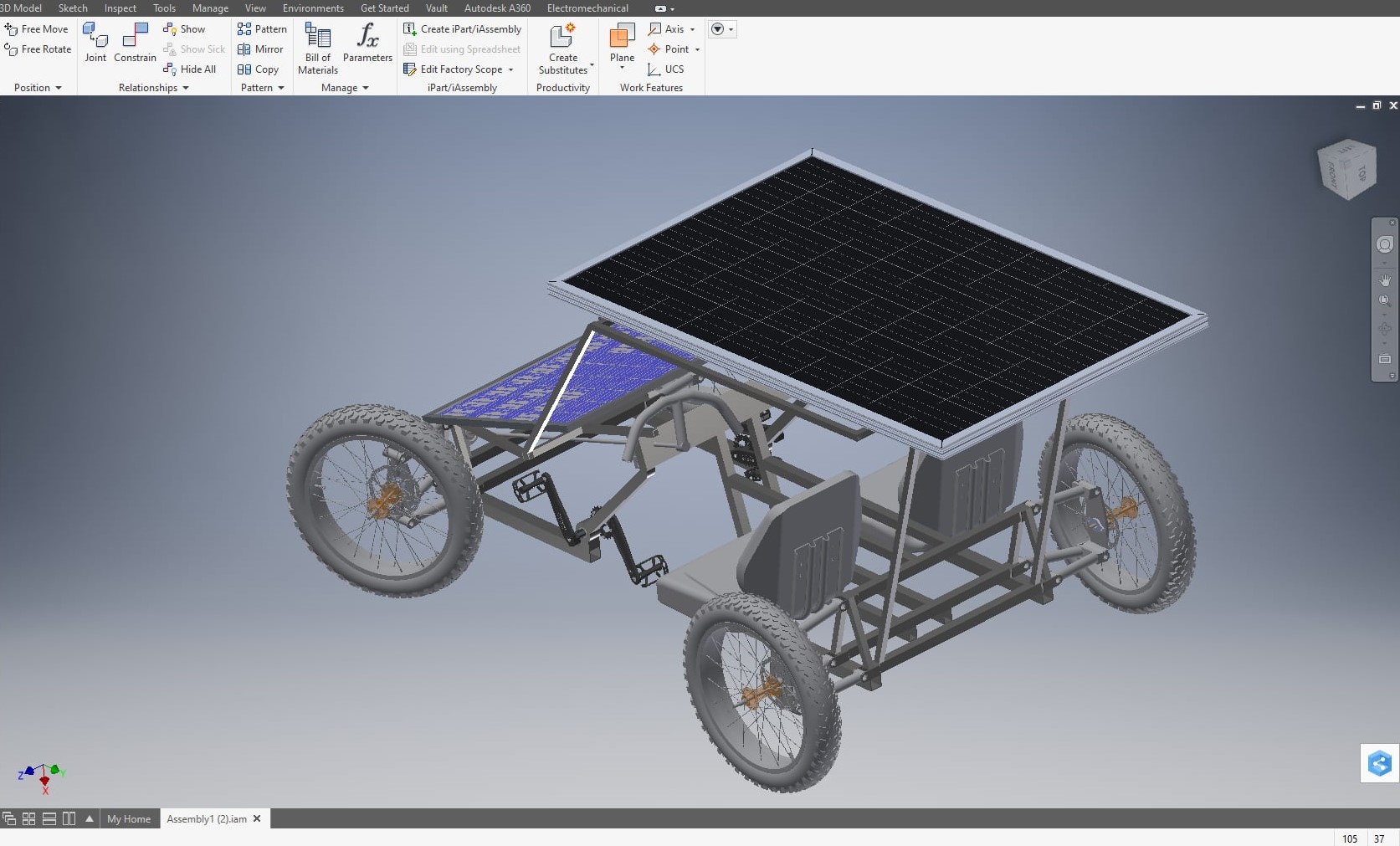 电动自行车 4 轮