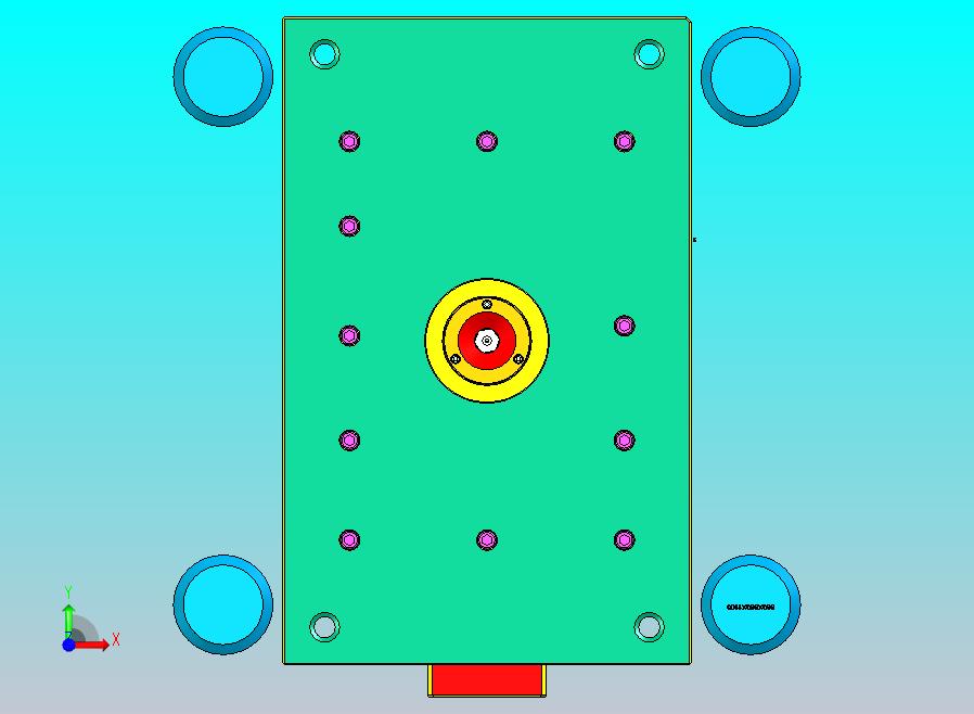 某米汽车仪表台下侧护板塑胶模具