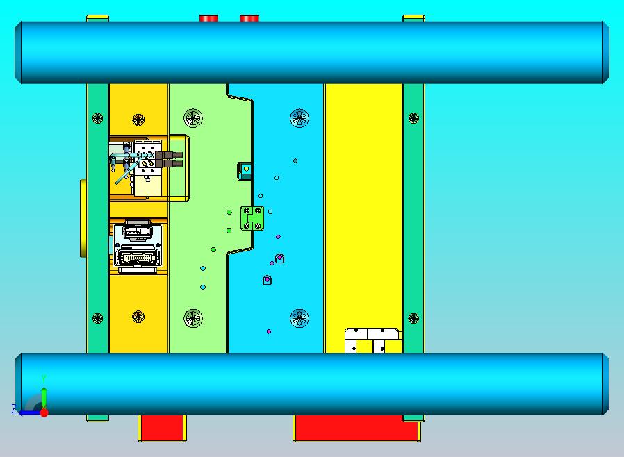 某米汽车仪表台下侧护板塑胶模具