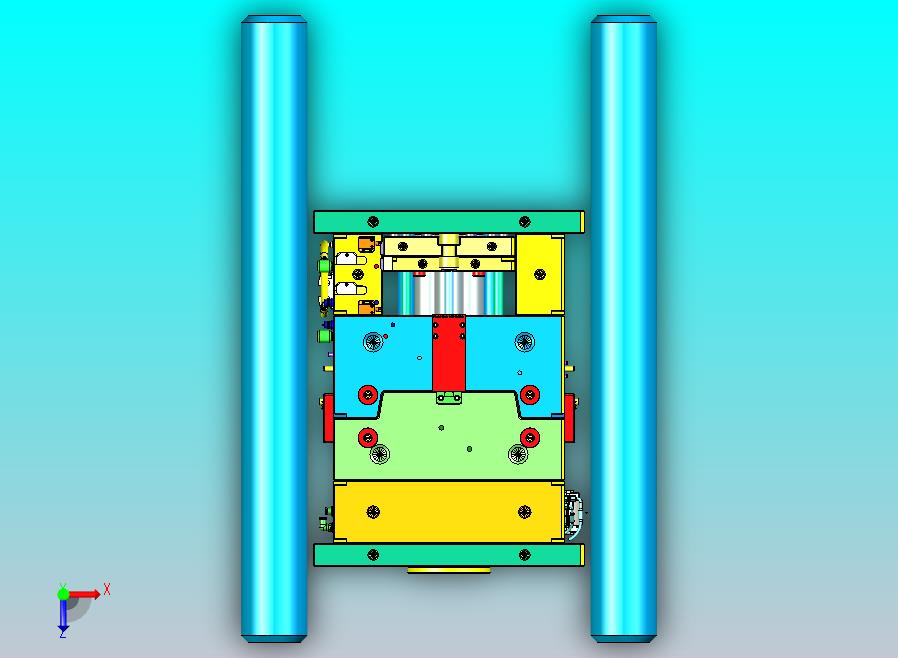 某米汽车仪表台下侧护板塑胶模具