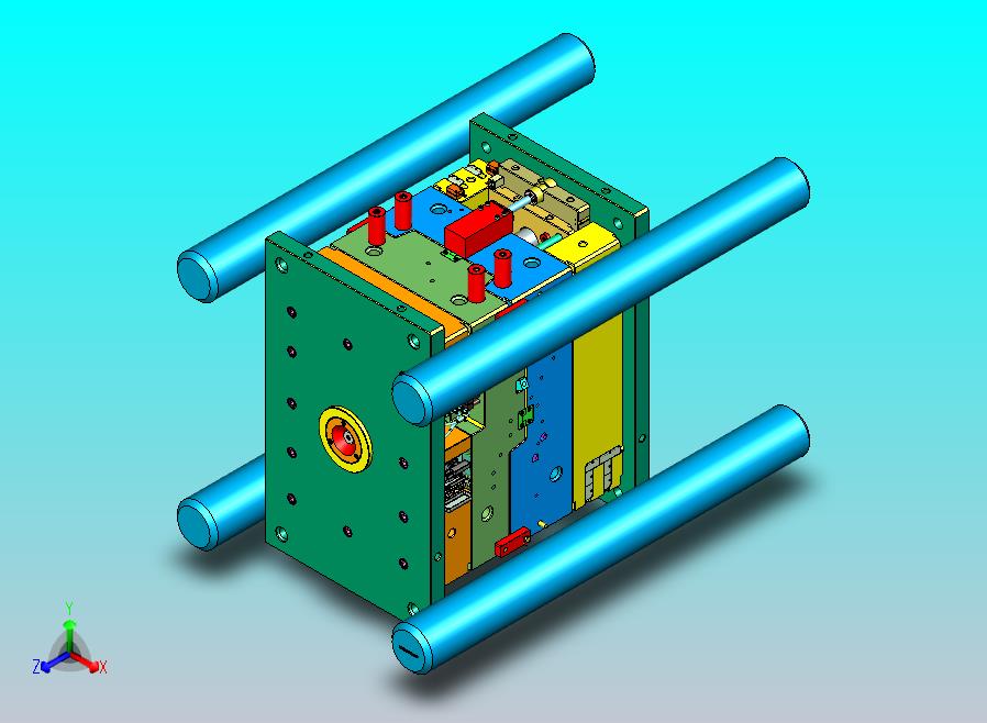 某米汽车仪表台下侧护板塑胶模具