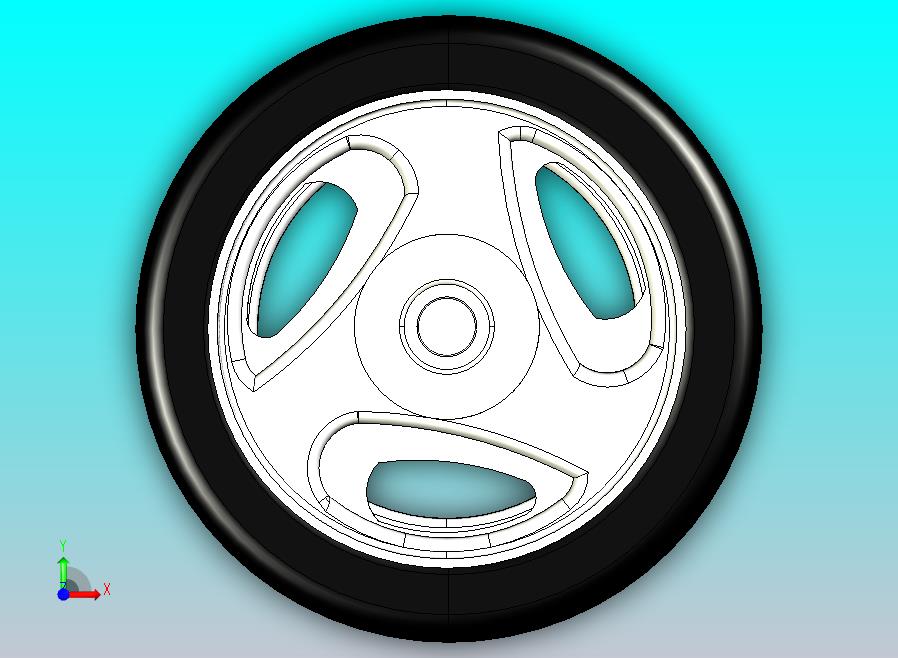 1995款Kia Pride铝合金车轮。