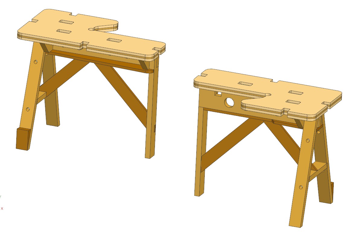 锯木架 锯马工作台