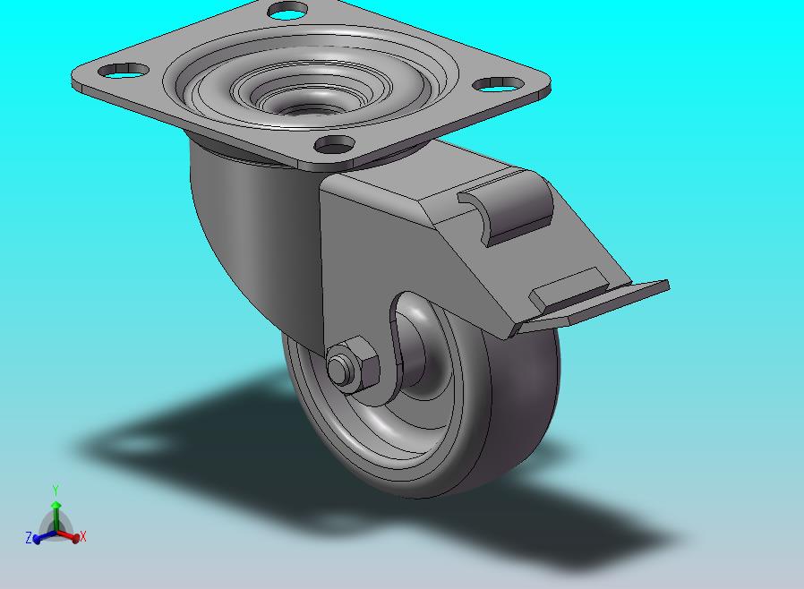 【】脚轮万向轮带刹车