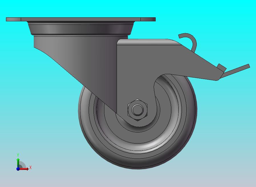 【】脚轮万向轮带刹车