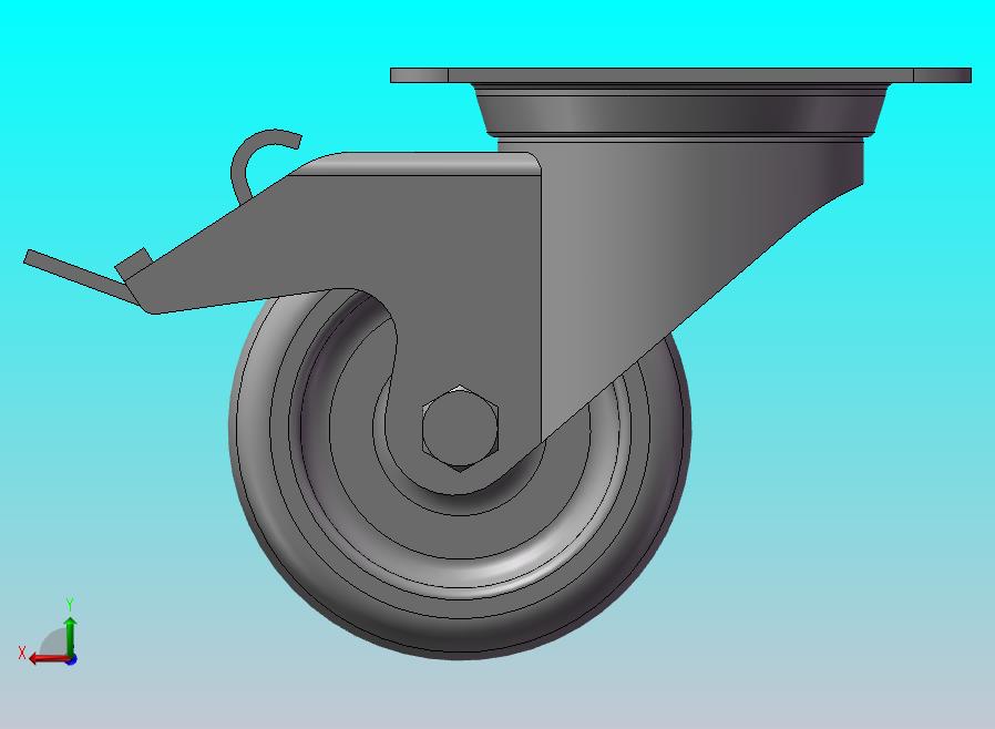 【】脚轮万向轮带刹车