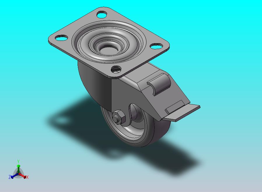 【】脚轮万向轮带刹车