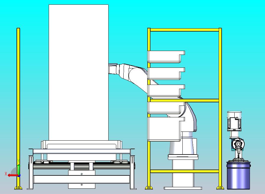 石蜡罐装机器人