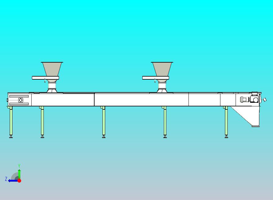 提升机料仓配料器，食品级，谷物。