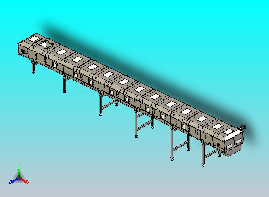 食品卫生材料模块化倾斜输送机。