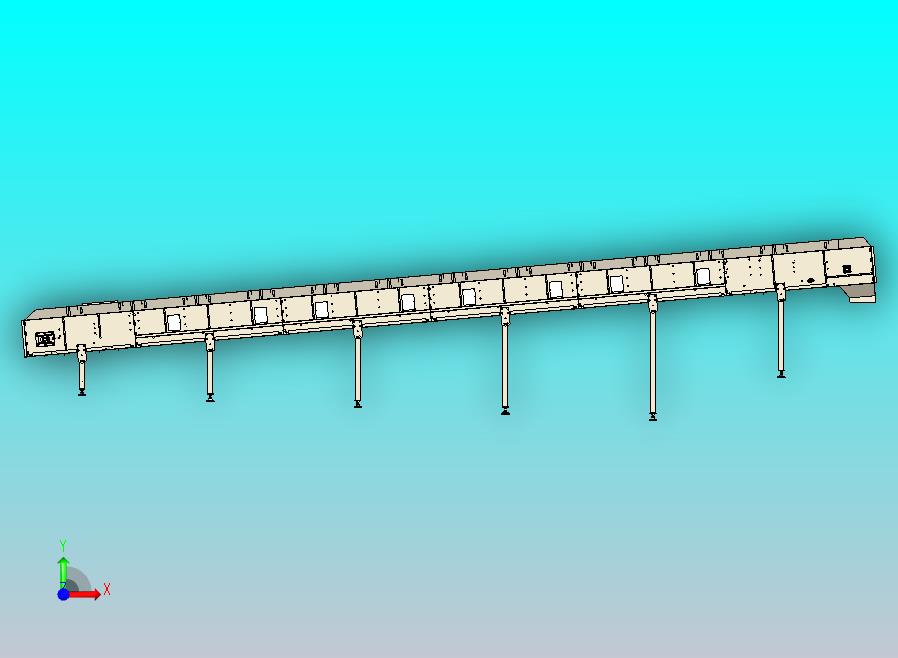 食品卫生材料模块化倾斜输送机。