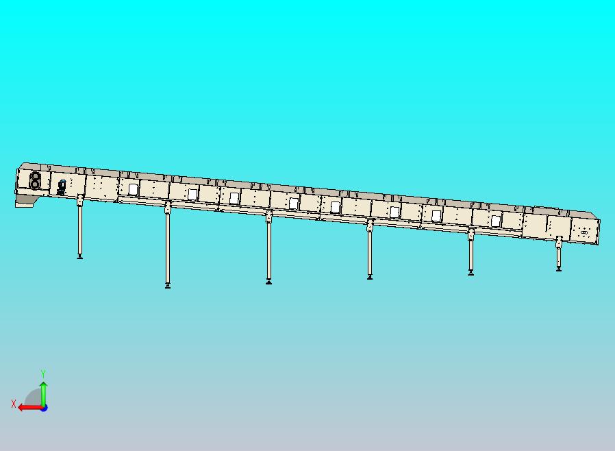 食品卫生材料模块化倾斜输送机。