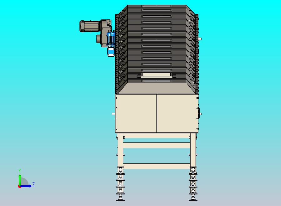 食品卫生材料模块化倾斜输送机。