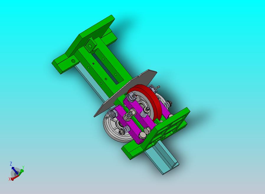 电梯导靴结构（适用于T型导轨）