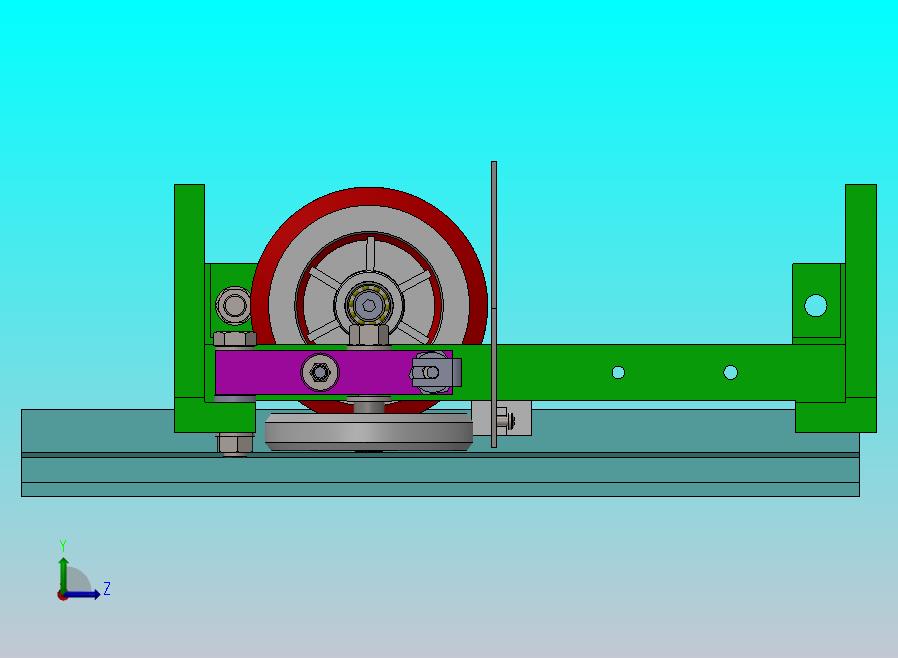 电梯导靴结构（适用于T型导轨）