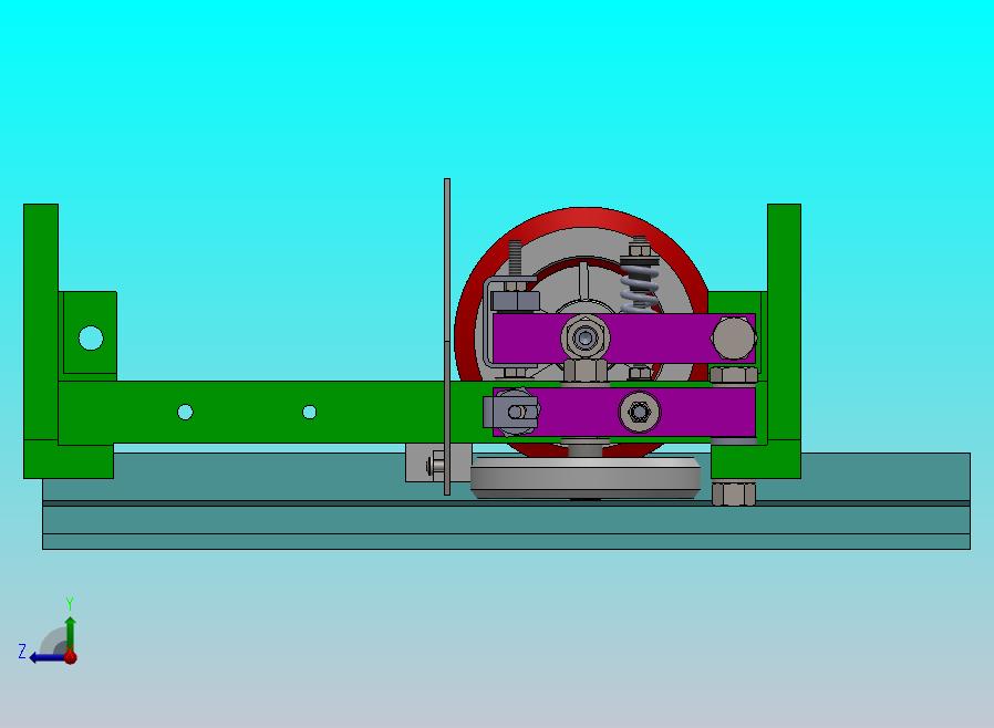 电梯导靴结构（适用于T型导轨）