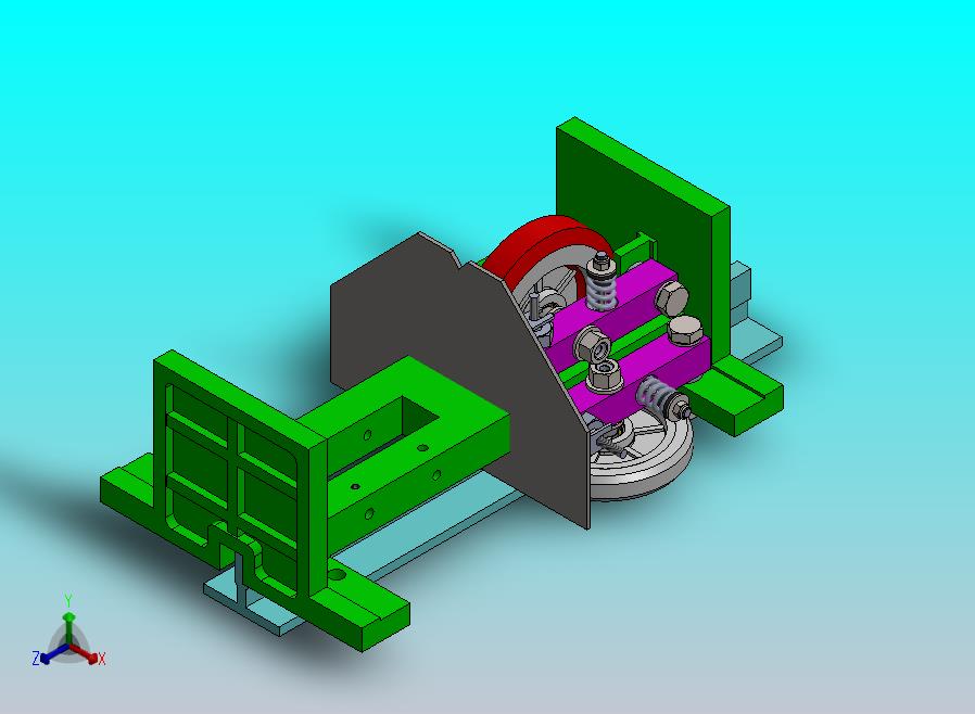 电梯导靴结构（适用于T型导轨）