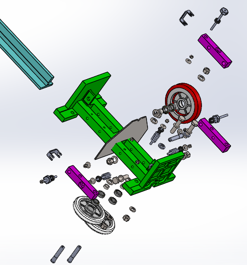 电梯导靴结构（适用于T型导轨）