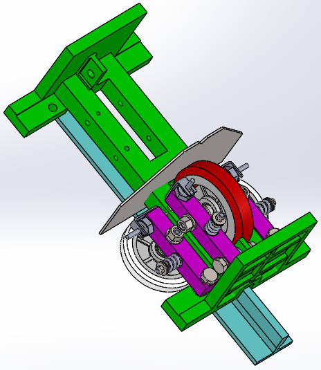 电梯导靴结构（适用于T型导轨）