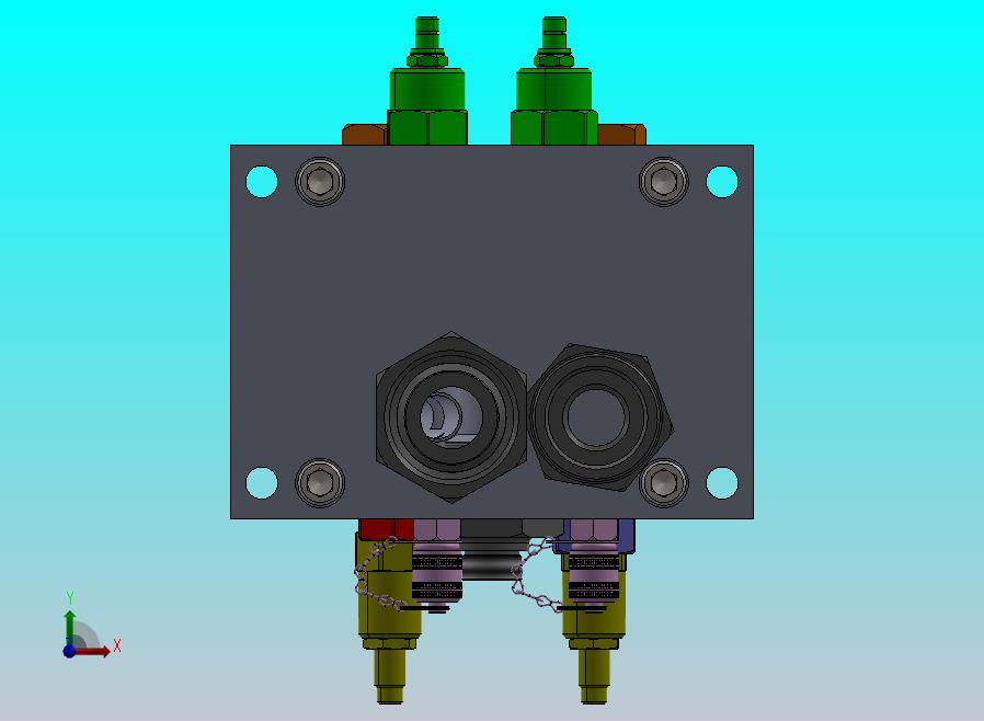 定制液压块，带插装阀腔及所有组件