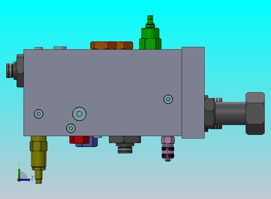 定制液压块，带插装阀腔及所有组件