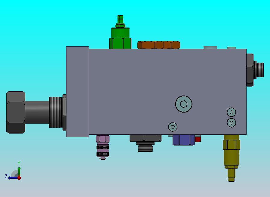 定制液压块，带插装阀腔及所有组件