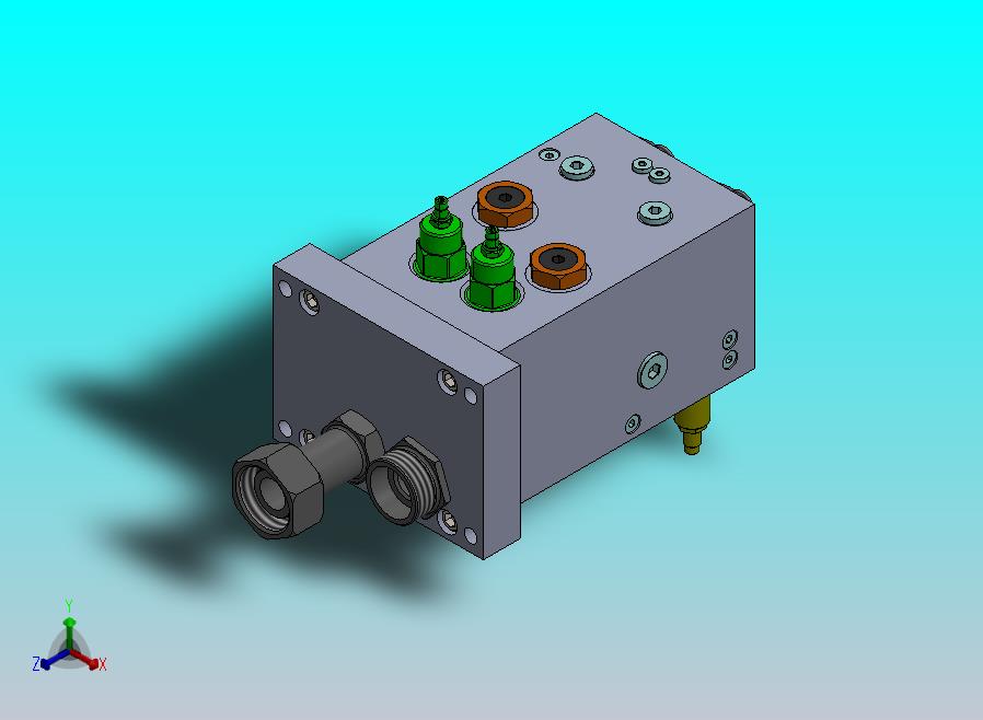 定制液压块，带插装阀腔及所有组件