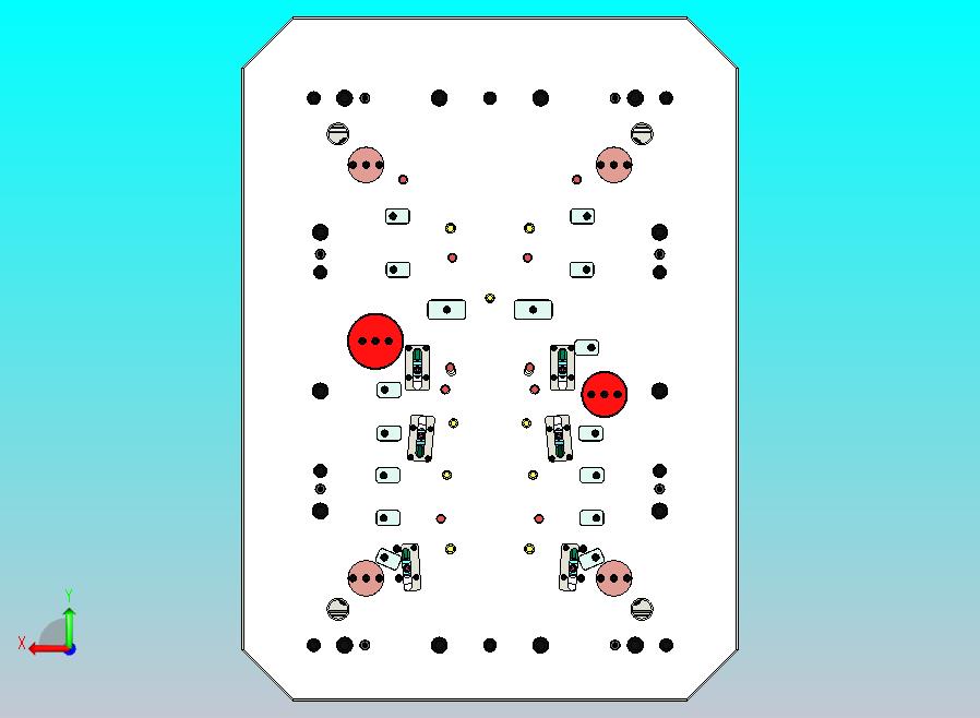 某汽车b柱1+1塑胶模具