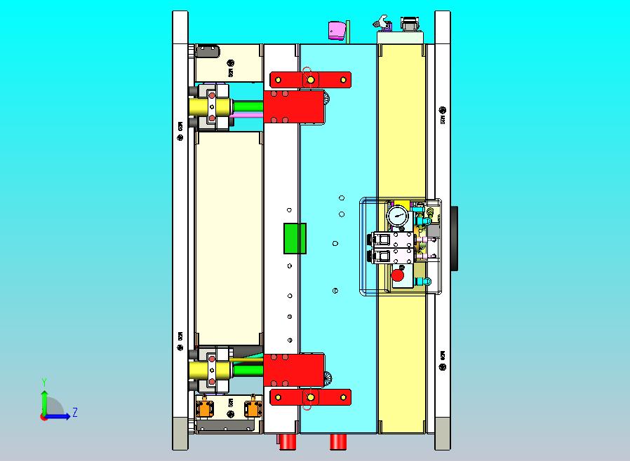某汽车b柱1+1塑胶模具