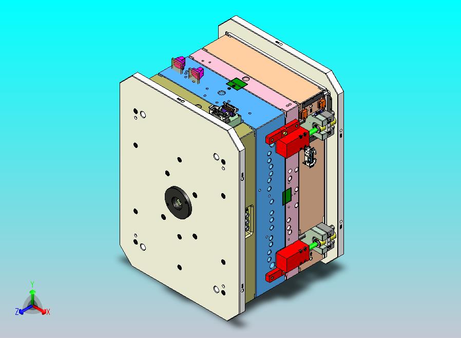 某汽车b柱1+1塑胶模具