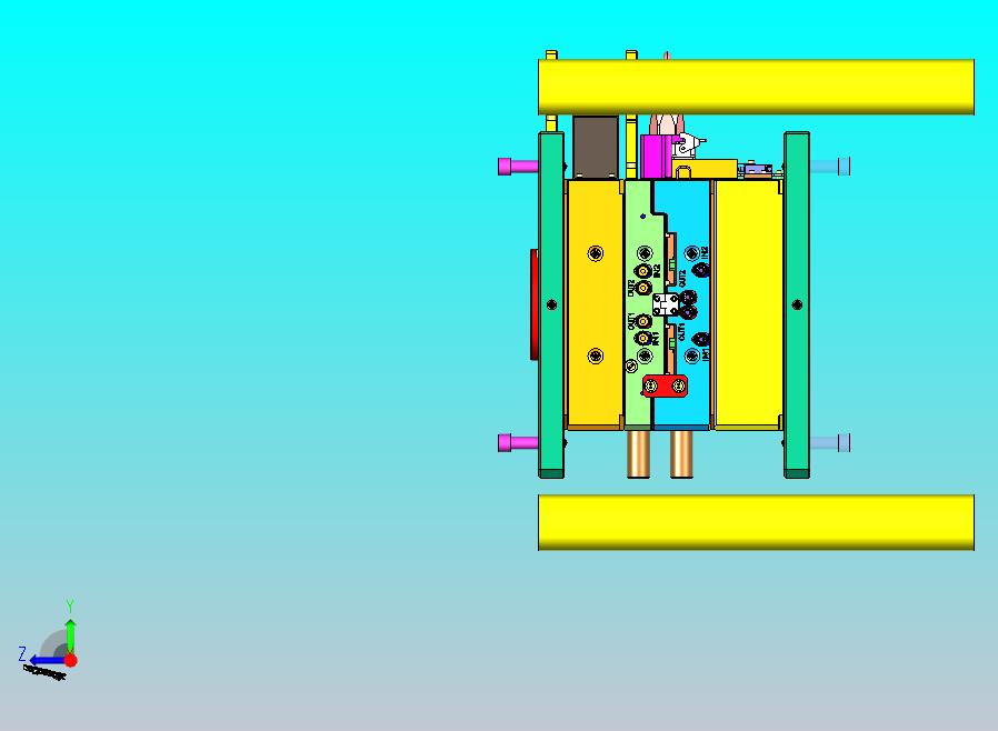 三轮车仪表板配件1+1塑胶模具