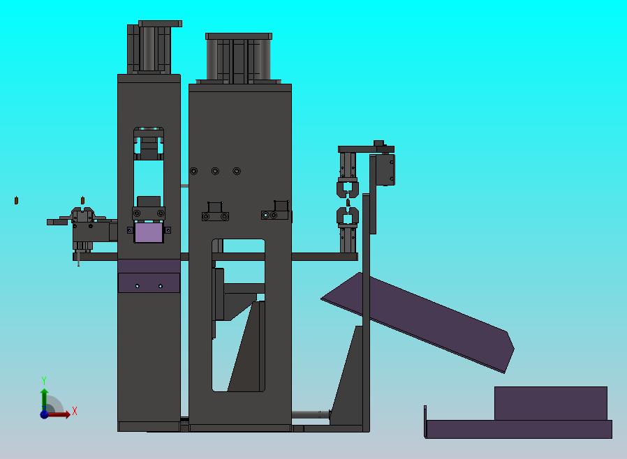 电容剪脚折弯机构